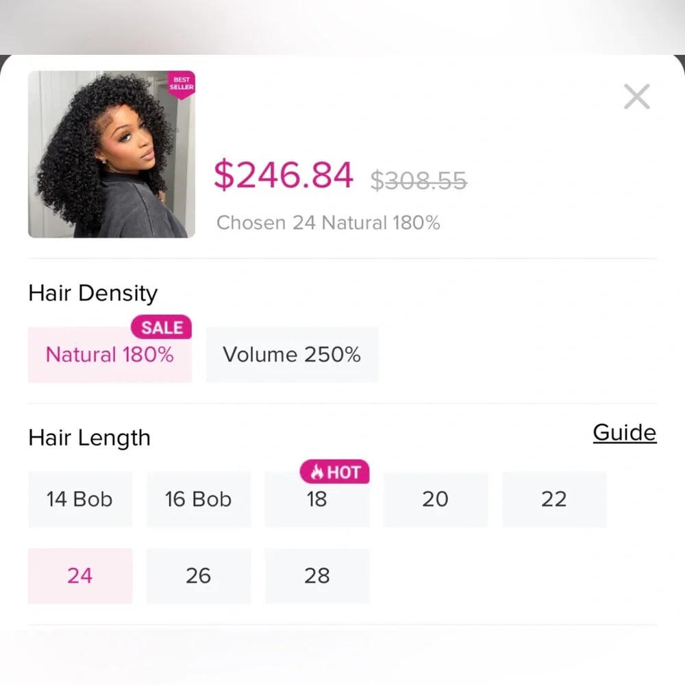 ISEE hair WEAR GO HALF WIG Coily Curly Half Wig 24”